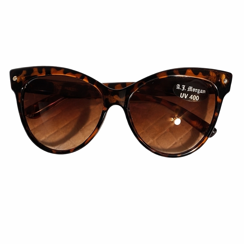 AJ. Morgan Tortoise Shell cat eye sunglasses NWT - Picture 2 of 9